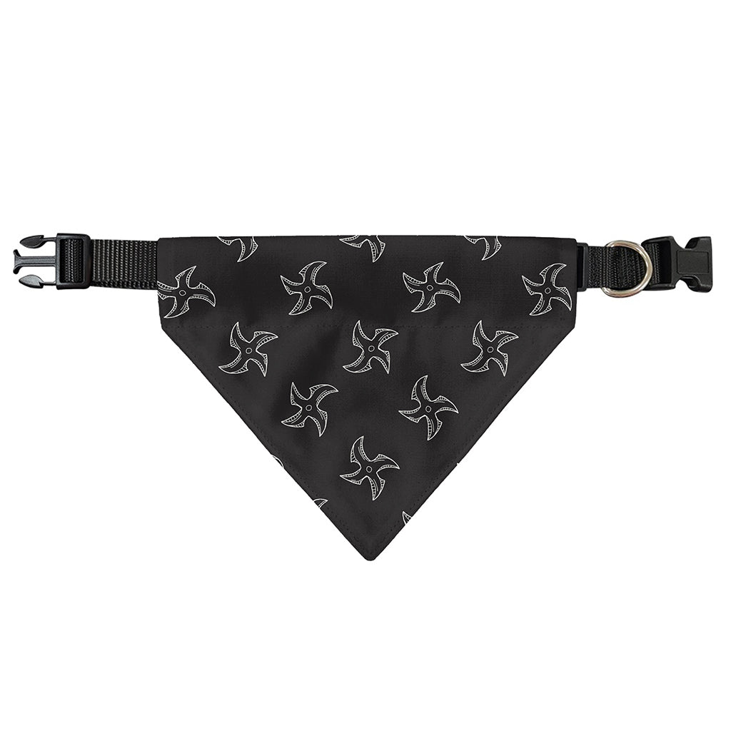 Ninja Shuriken Pattern Print Over The Collar Dog Bandana