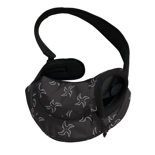 Ninja Shuriken Pattern Print Pet Sling Carrier