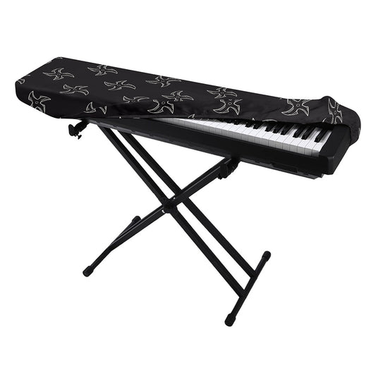 Ninja Shuriken Pattern Print Piano Keyboard Cover