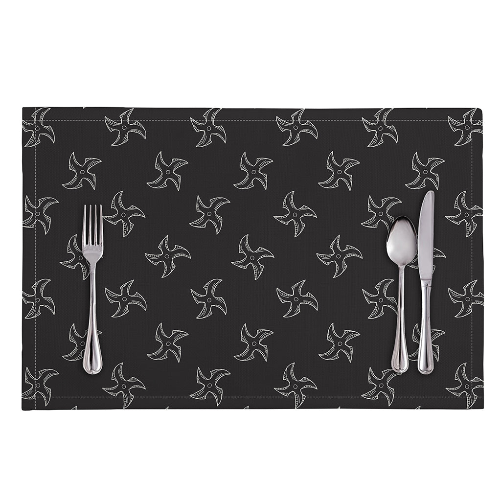 Ninja Shuriken Pattern Print Placemat