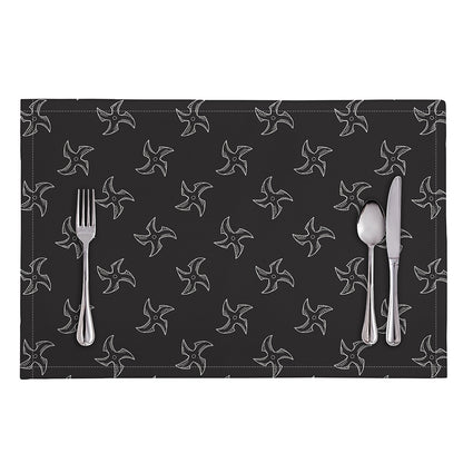 Ninja Shuriken Pattern Print Placemat