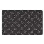 Ninja Shuriken Pattern Print Polyester Doormat