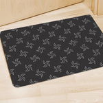 Ninja Shuriken Pattern Print Polyester Doormat