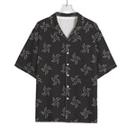 Ninja Shuriken Pattern Print Rayon Hawaiian Shirt