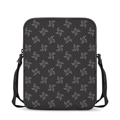 Ninja Shuriken Pattern Print Rectangular Crossbody Bag