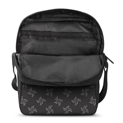 Ninja Shuriken Pattern Print Rectangular Crossbody Bag