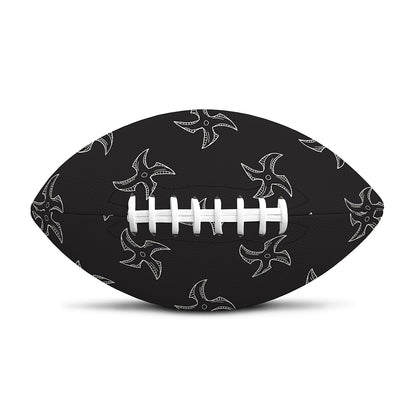 Ninja Shuriken Pattern Print Rugby Ball