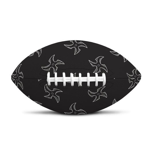 Ninja Shuriken Pattern Print Rugby Ball