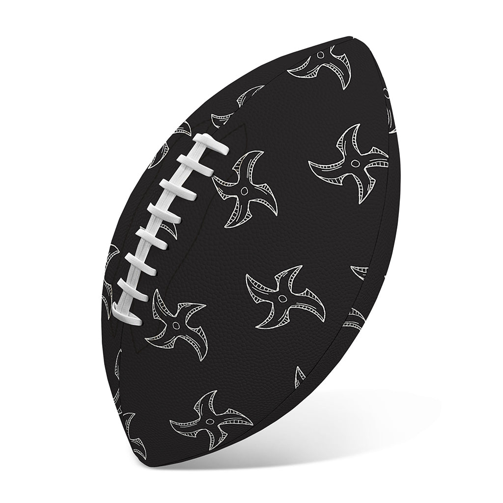 Ninja Shuriken Pattern Print Rugby Ball