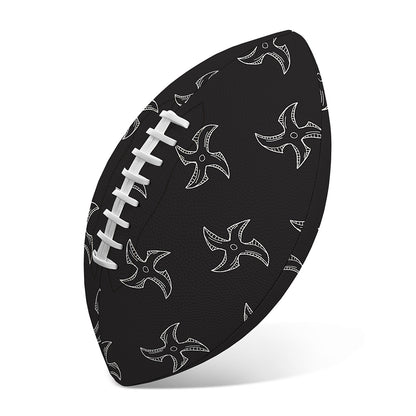 Ninja Shuriken Pattern Print Rugby Ball