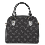 Ninja Shuriken Pattern Print Shoulder Handbag