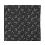 Ninja Shuriken Pattern Print Silk Bandana