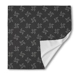 Ninja Shuriken Pattern Print Silk Bandana