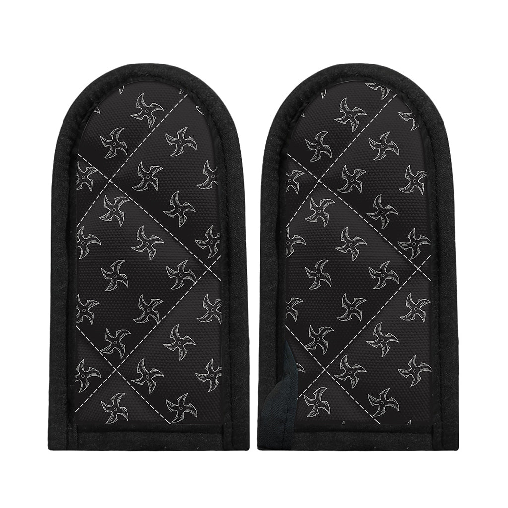 Ninja Shuriken Pattern Print Skillet Handle Cover