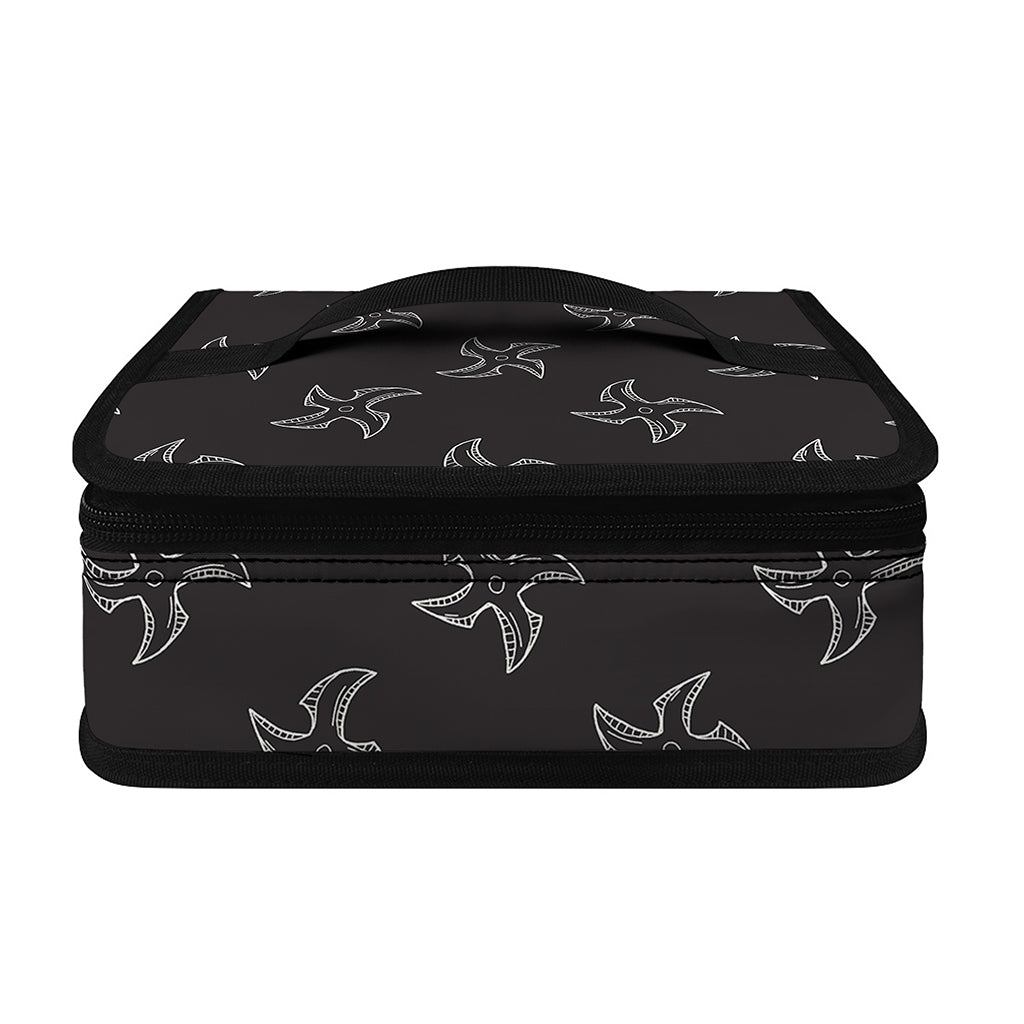 Ninja Shuriken Pattern Print Small Lunch Bag