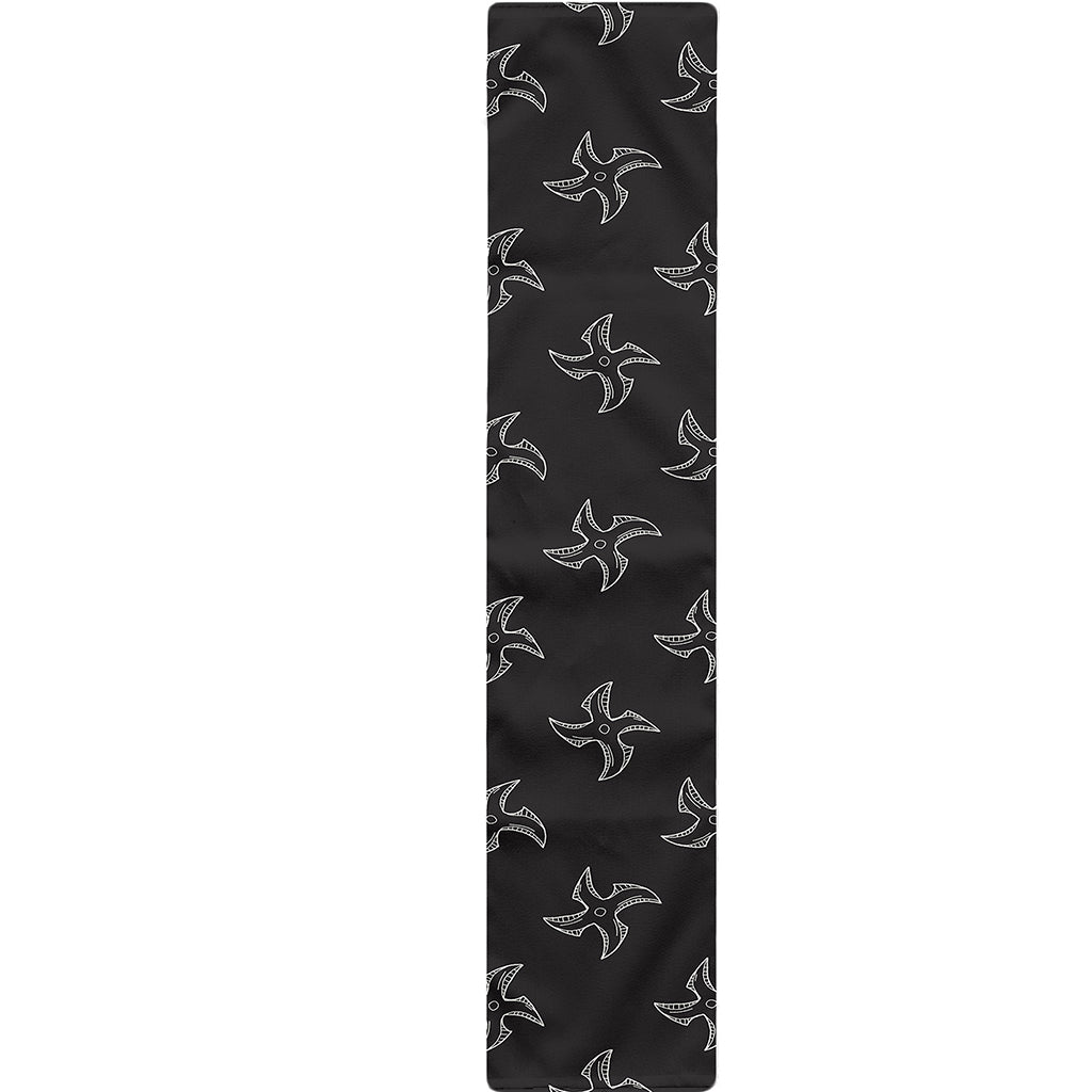 Ninja Shuriken Pattern Print Table Runner