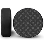 Ninja Shuriken Pattern Print Tire Cover