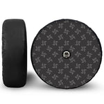 Ninja Shuriken Pattern Print Tire Cover With Camera Hole