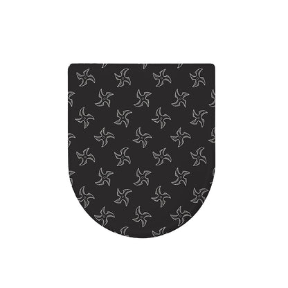 Ninja Shuriken Pattern Print Toilet Lid Cover