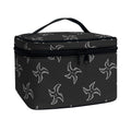 Ninja Shuriken Pattern Print Travel Makeup Bag