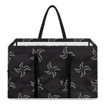 Ninja Shuriken Pattern Print Utility Tote Bag