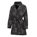 Ninja Shuriken Pattern Print Women's Bathrobe