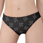 Ninja Shuriken Pattern Print Women's Panties