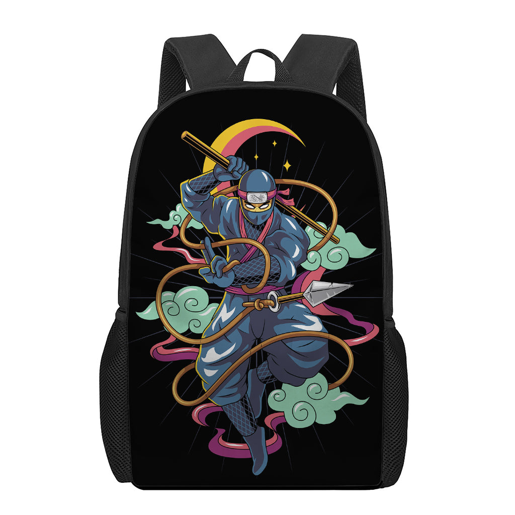 Ninja Warrior Print 17 Inch Backpack