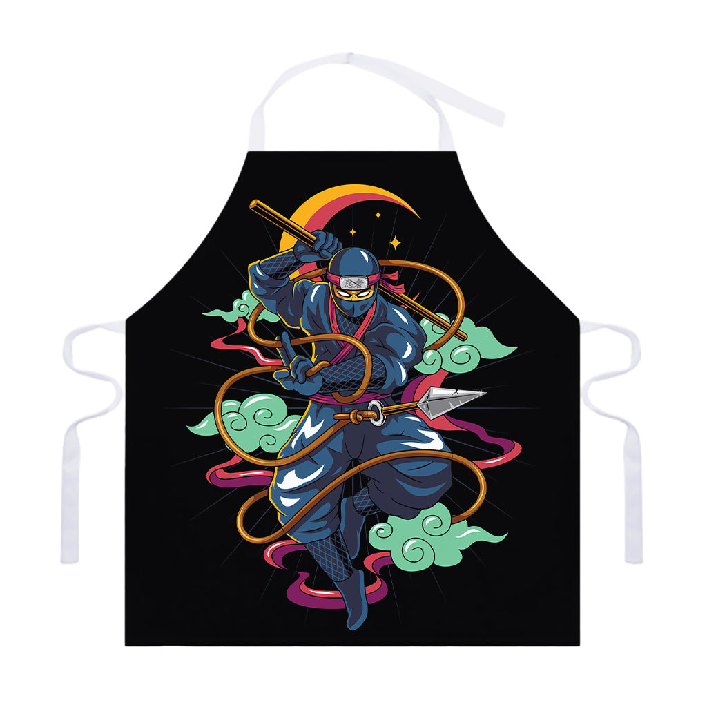 Ninja Warrior Print Adjustable Apron