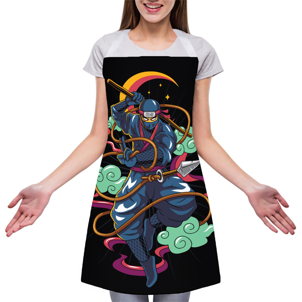 Ninja Warrior Print Adjustable Apron