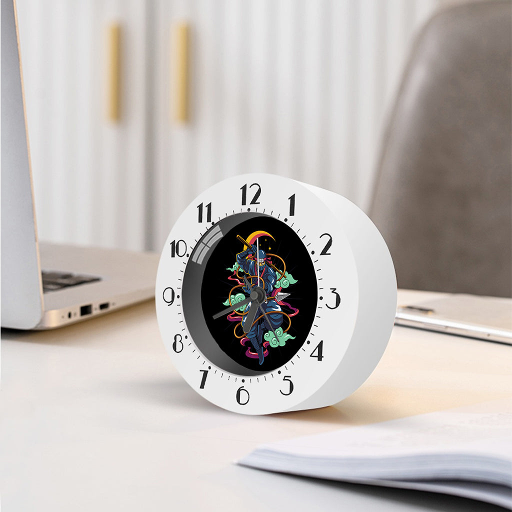 Ninja Warrior Print Alarm Clock