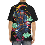 Ninja Warrior Print Aloha Shirt