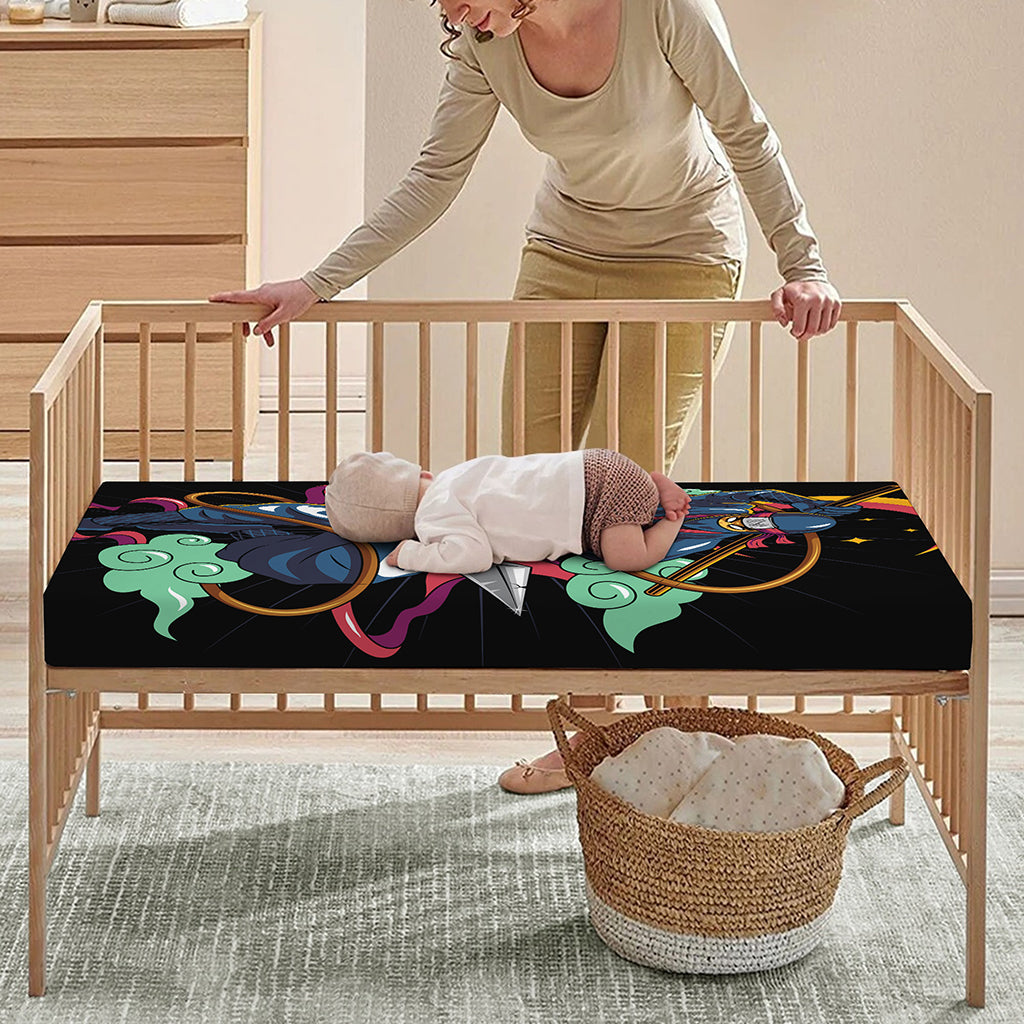 Ninja Warrior Print Baby Crib Sheet