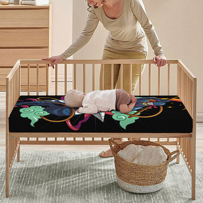 Ninja Warrior Print Baby Crib Sheet