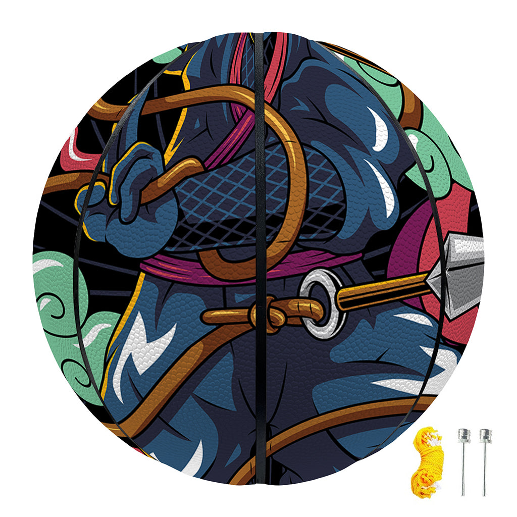 Ninja Warrior Print Basketball