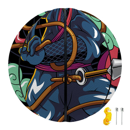 Ninja Warrior Print Basketball