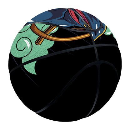 Ninja Warrior Print Basketball