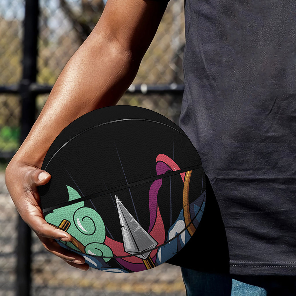 Ninja Warrior Print Basketball