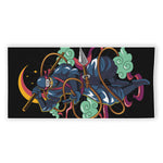 Ninja Warrior Print Beach Towel