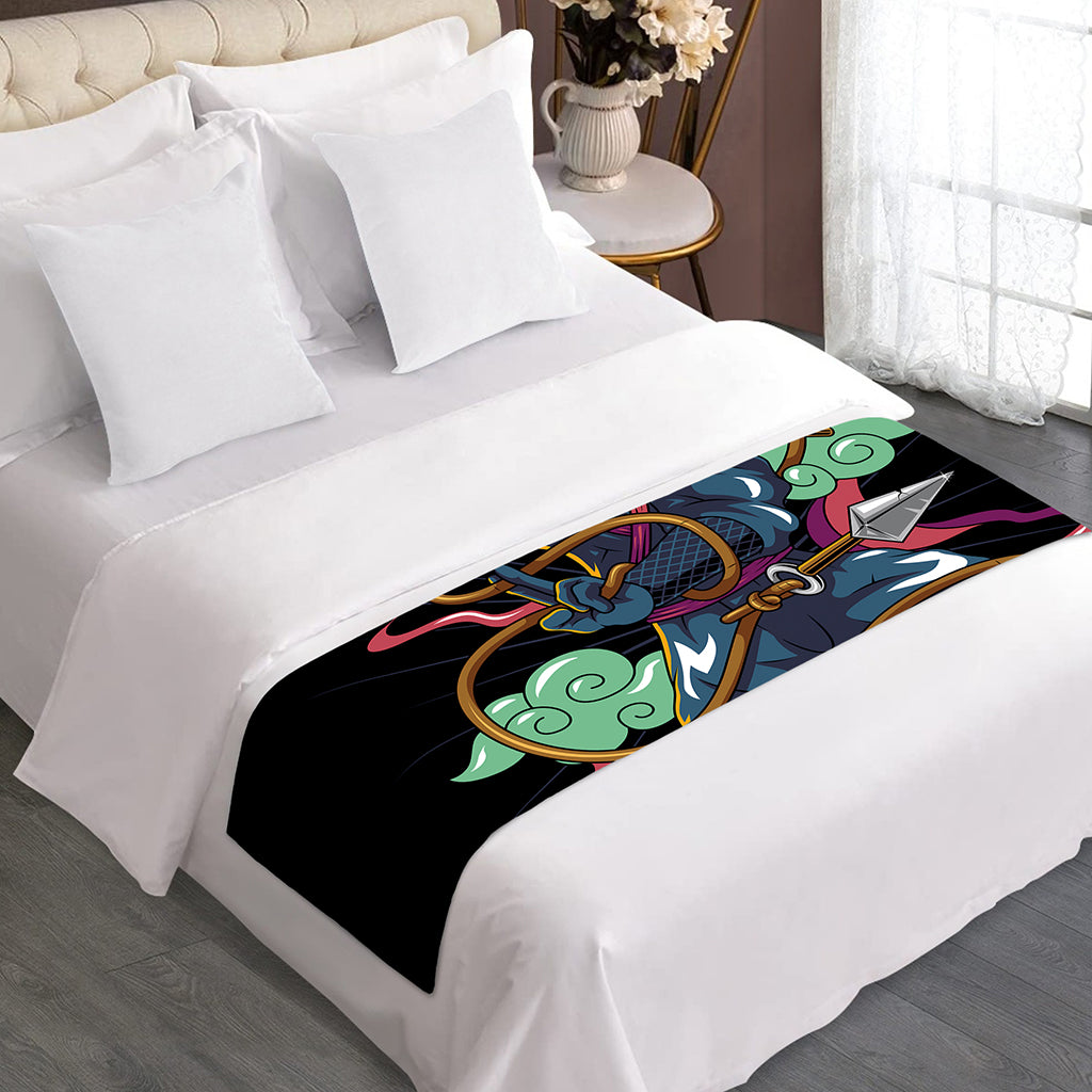 Ninja Warrior Print Bed Runner
