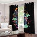 Ninja Warrior Print Dimout Grommet Curtains