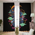 Ninja Warrior Print Dimout Pencil Pleat Curtains