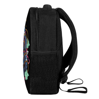 Ninja Warrior Print Casual Backpack