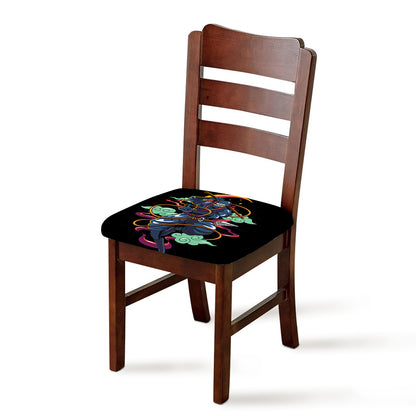 Ninja Warrior Print Chair Cushion Cover