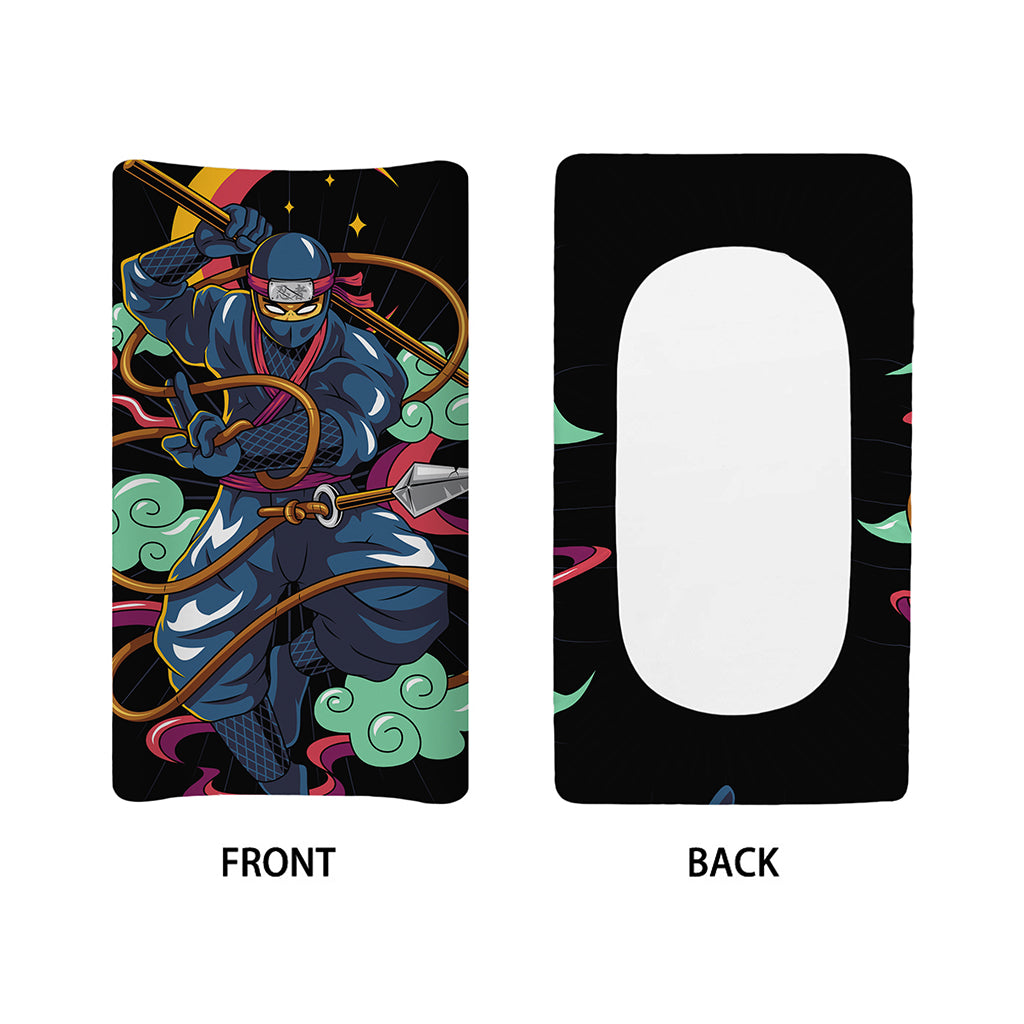 Ninja Warrior Print Changing Pad Cover