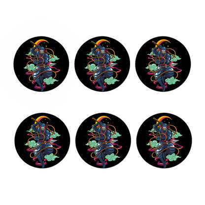 Ninja Warrior Print Coaster Set