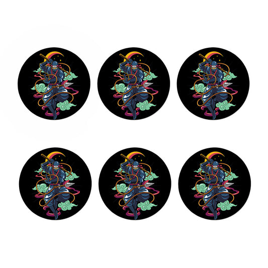 Ninja Warrior Print Coaster Set