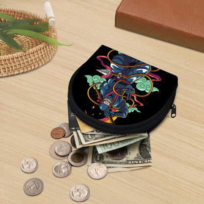 Ninja Warrior Print Coin Purse