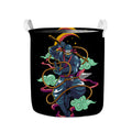 Ninja Warrior Print Collapsible Laundry Basket