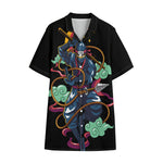 Ninja Warrior Print Cotton Hawaiian Shirt